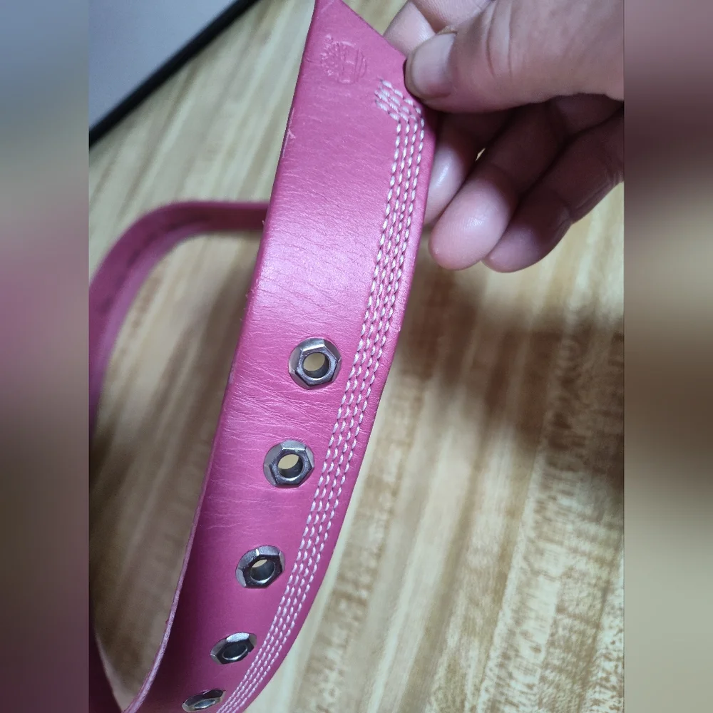 Timberland Belt Women's Leather Hot Pink 1.5